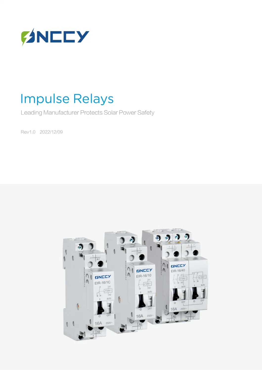 Eir DIN-Rrail AC230V/DC110V 1no 16A Impulse Relay